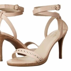 Seychelles Daring Nude Strappy Heels with Ankle Strap